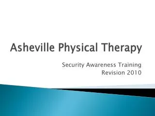 Asheville Physical Therapy