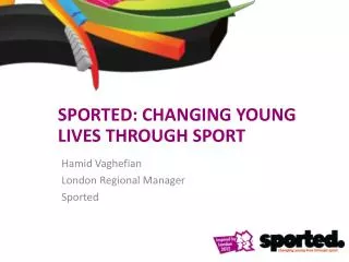 Sported: Changing young lives through sport