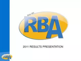 2011 RESULTS PRESENTATION