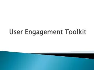 User Engagement Toolkit