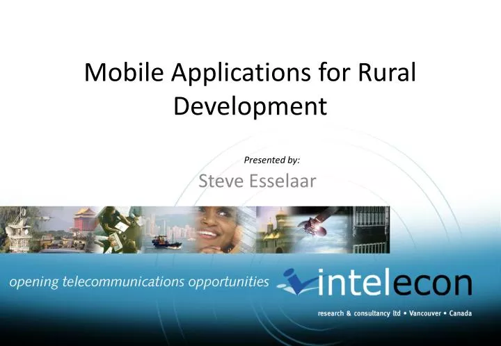 mobile applications for rural development
