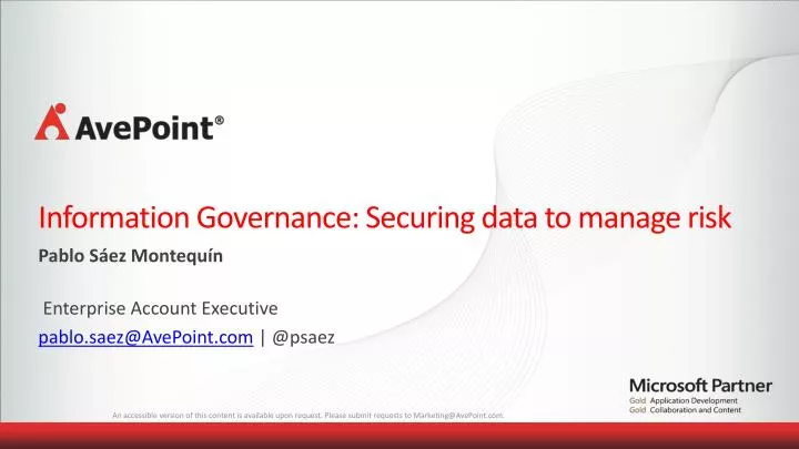 information governance securing data to manage risk