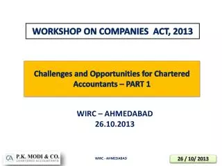 workshop on companies act 2013