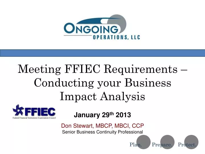 meeting ffiec requirements conducting your business impact analysis