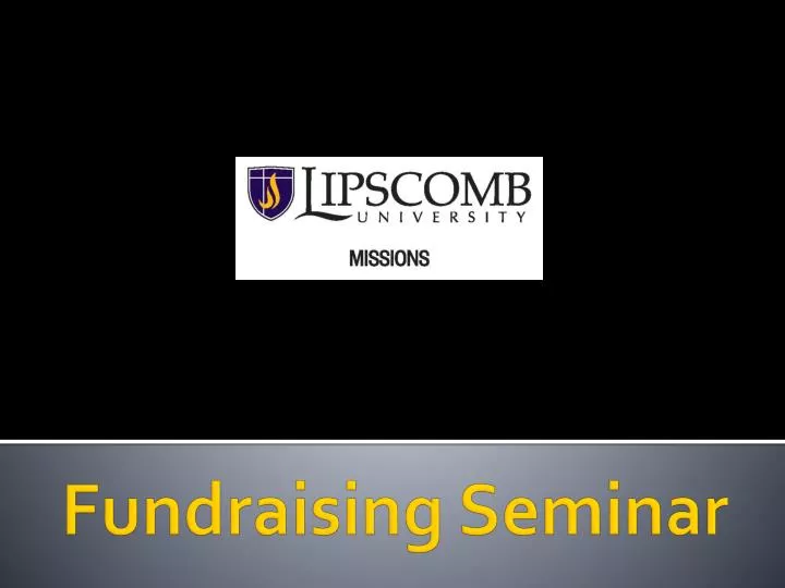 fundraising seminar