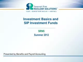 Investment Basics and SIP Investment Funds