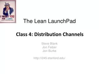 The Lean LaunchPad Class 4: Distribution Channels