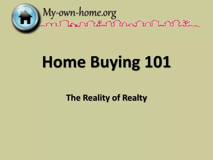 home buying 101