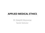 APPLIED MEDICAL ETHICS - slide 1