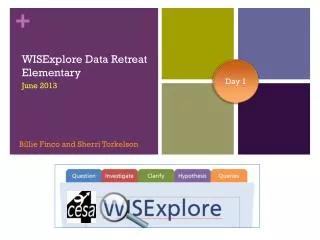 WISExplore Data Retreat Elementary