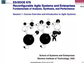 School of Systems and Enterprises Stevens Institute of Technology, USA