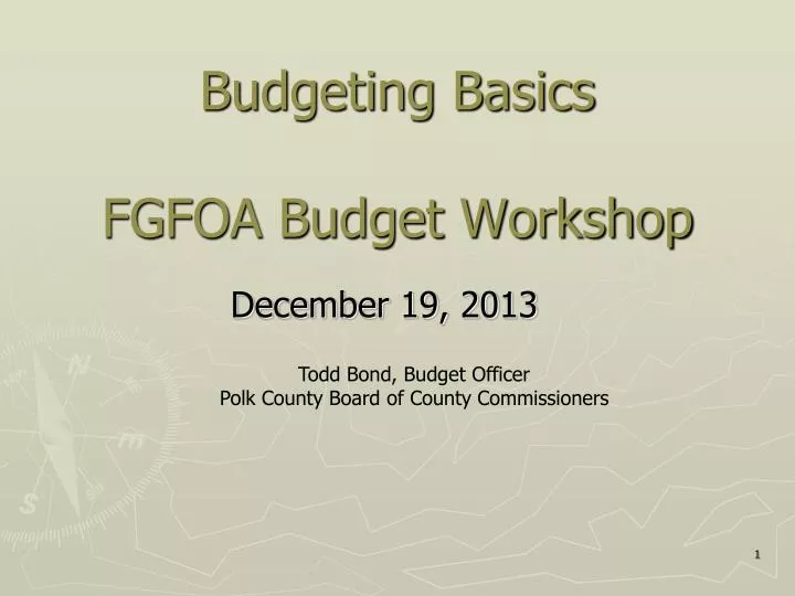 budgeting basics fgfoa budget workshop
