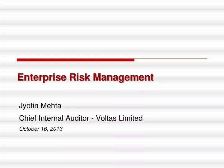 enterprise risk management