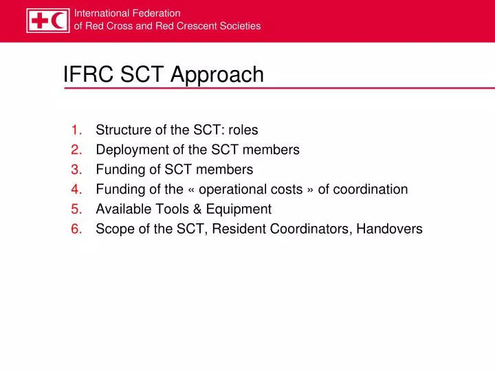 ifrc sct approach