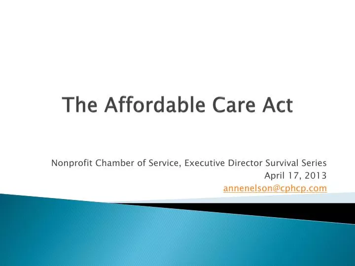 the affordable care act