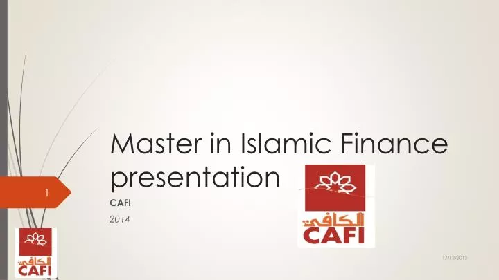 master in islamic finance presentation