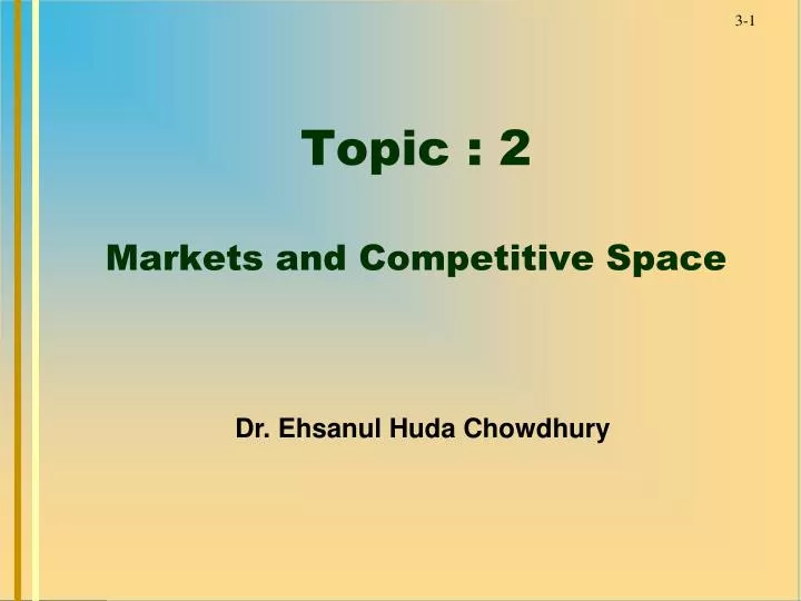 topic 2 markets and competitive space
