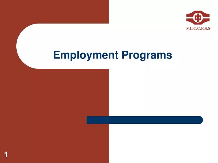 employment programs