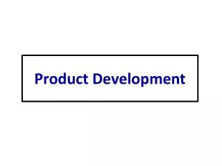 Product Development