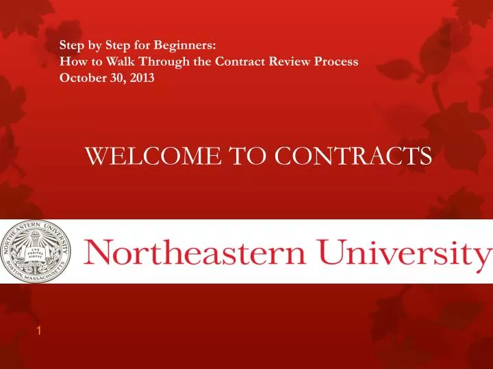 step by step for beginners how to walk through the contract review process october 30 2013