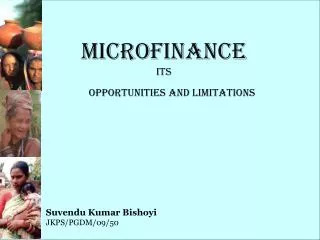 Microfinance its