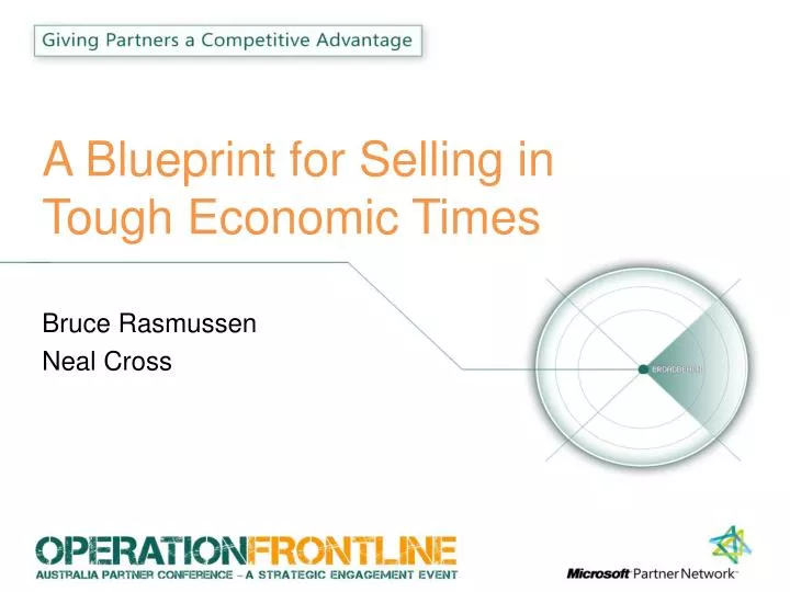 a blueprint for selling in tough economic times
