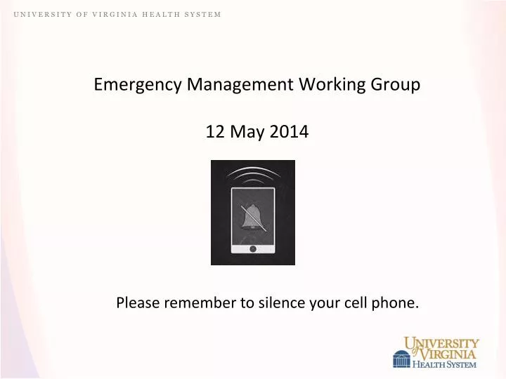 emergency management working group 12 may 2014