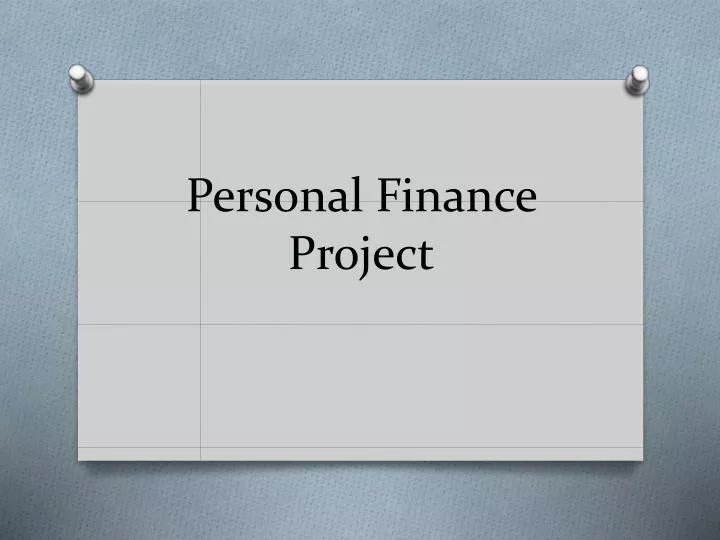 personal finance project
