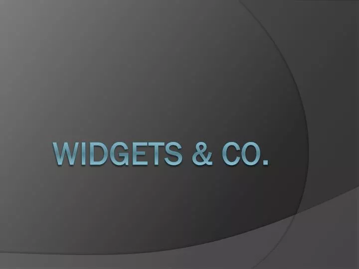widgets co