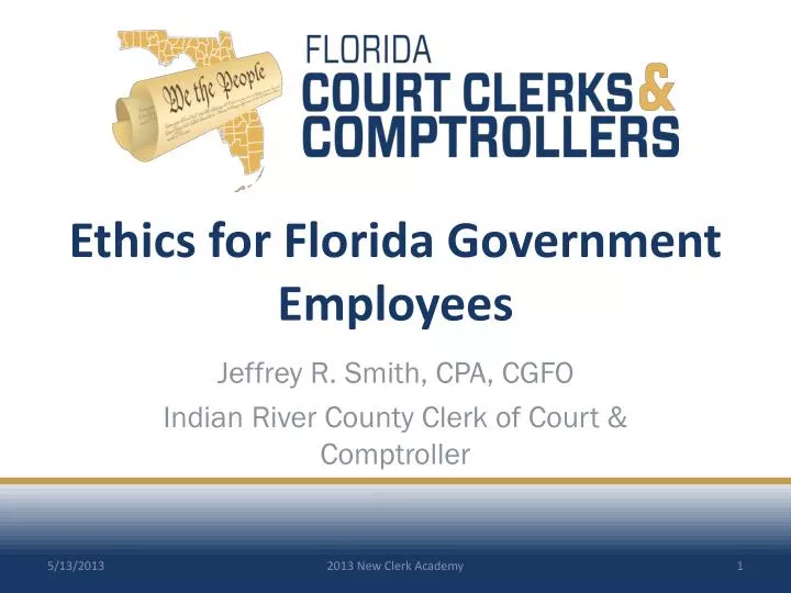 ethics for florida government employees