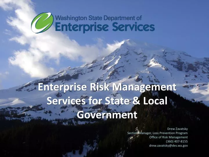 enterprise risk management services for state local government