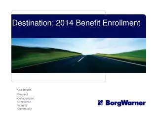 Destination: 2014 Benefit Enrollment