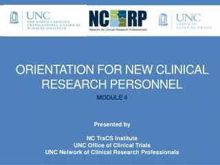 orientation for new clinical research personnel module 4