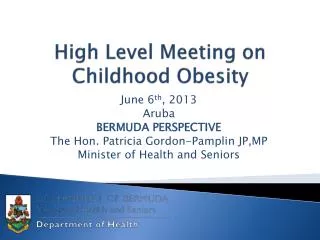 High Level Meeting on Childhood Obesity