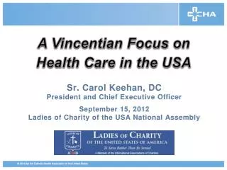 A Vincentian Focus on Health Care in the USA