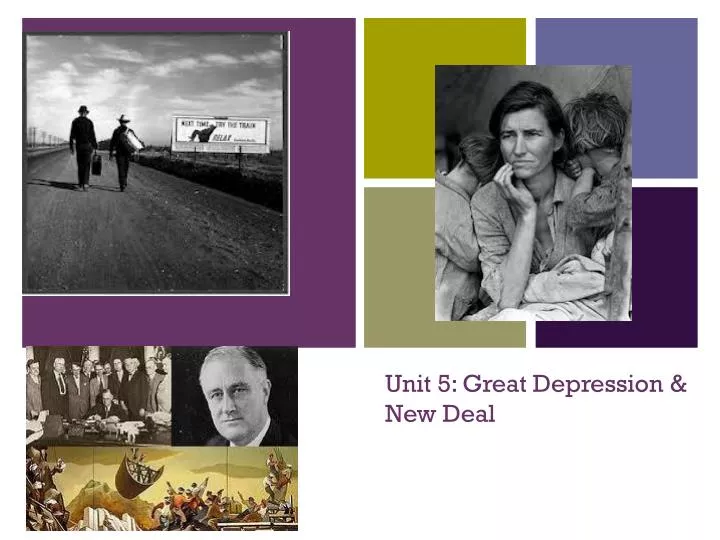 unit 5 great depression new deal