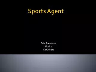 Sports Agent