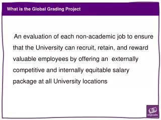 What is the Global Grading Project