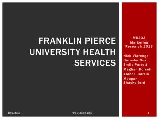 Franklin Pierce University Health Services