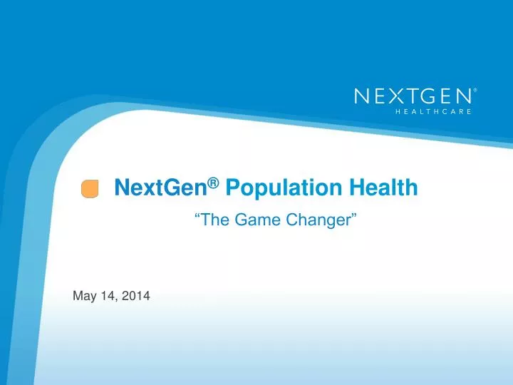 nextgen p opulation health