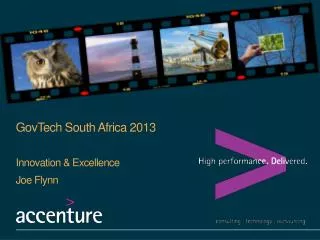 GovTech South Africa 2013 Innovation &amp; Excellence Joe Flynn