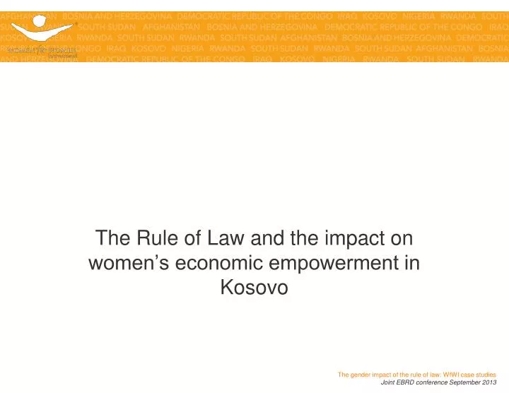 the rule of law and the impact on women s employment in kosovo