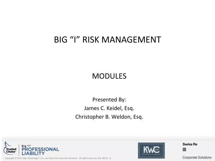 big i risk management