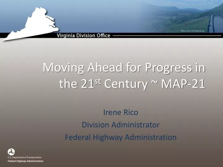 moving ahead for progress in the 21 st century map 21