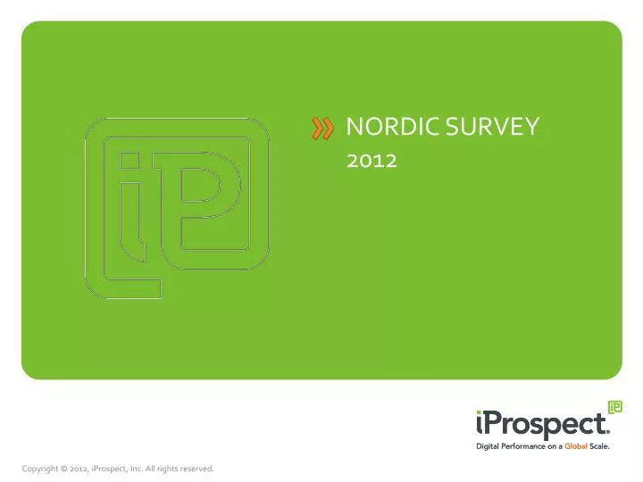 nordic survey 2012