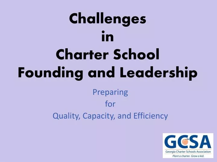 challenges in charter school founding and leadership