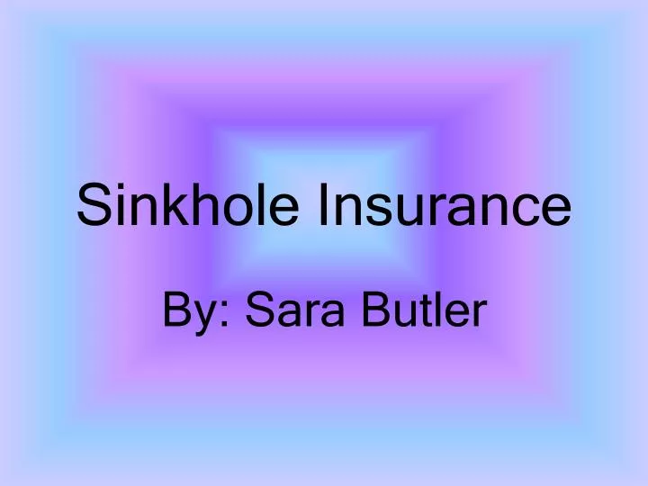 sinkhole insurance