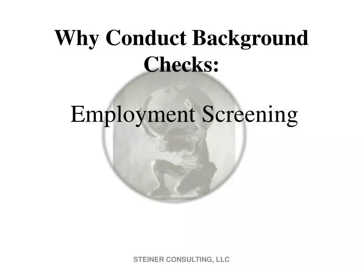 why conduct background checks