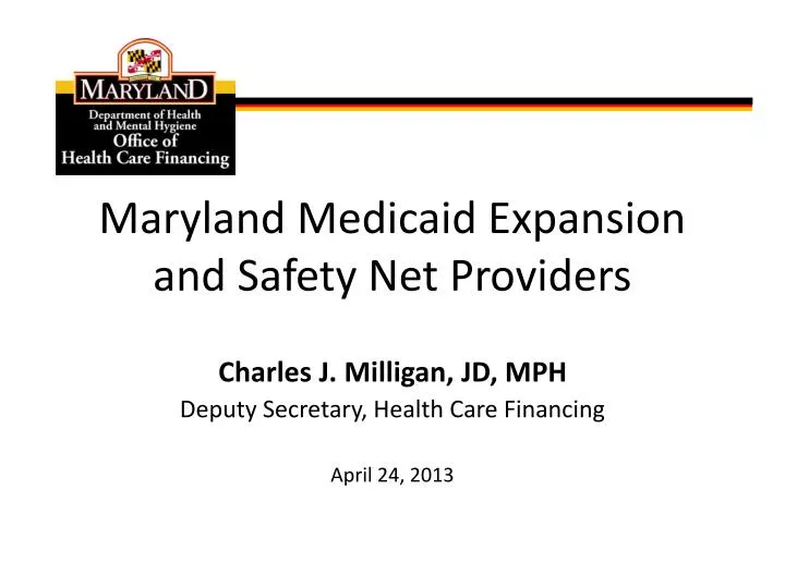 maryland medicaid expansion and safety net providers