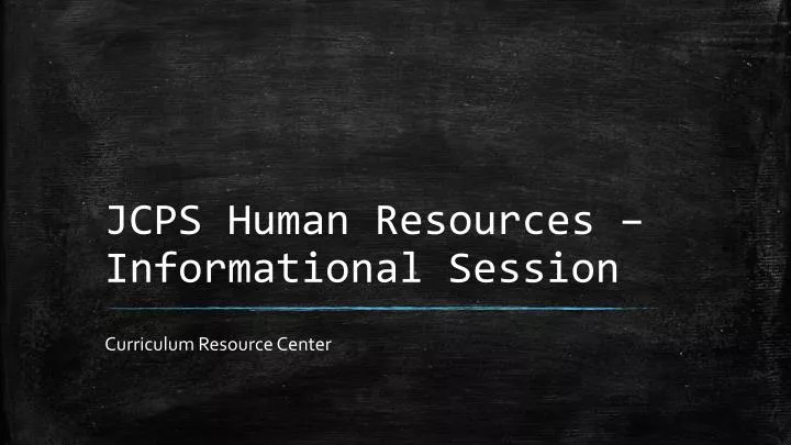 jcps human resources informational session